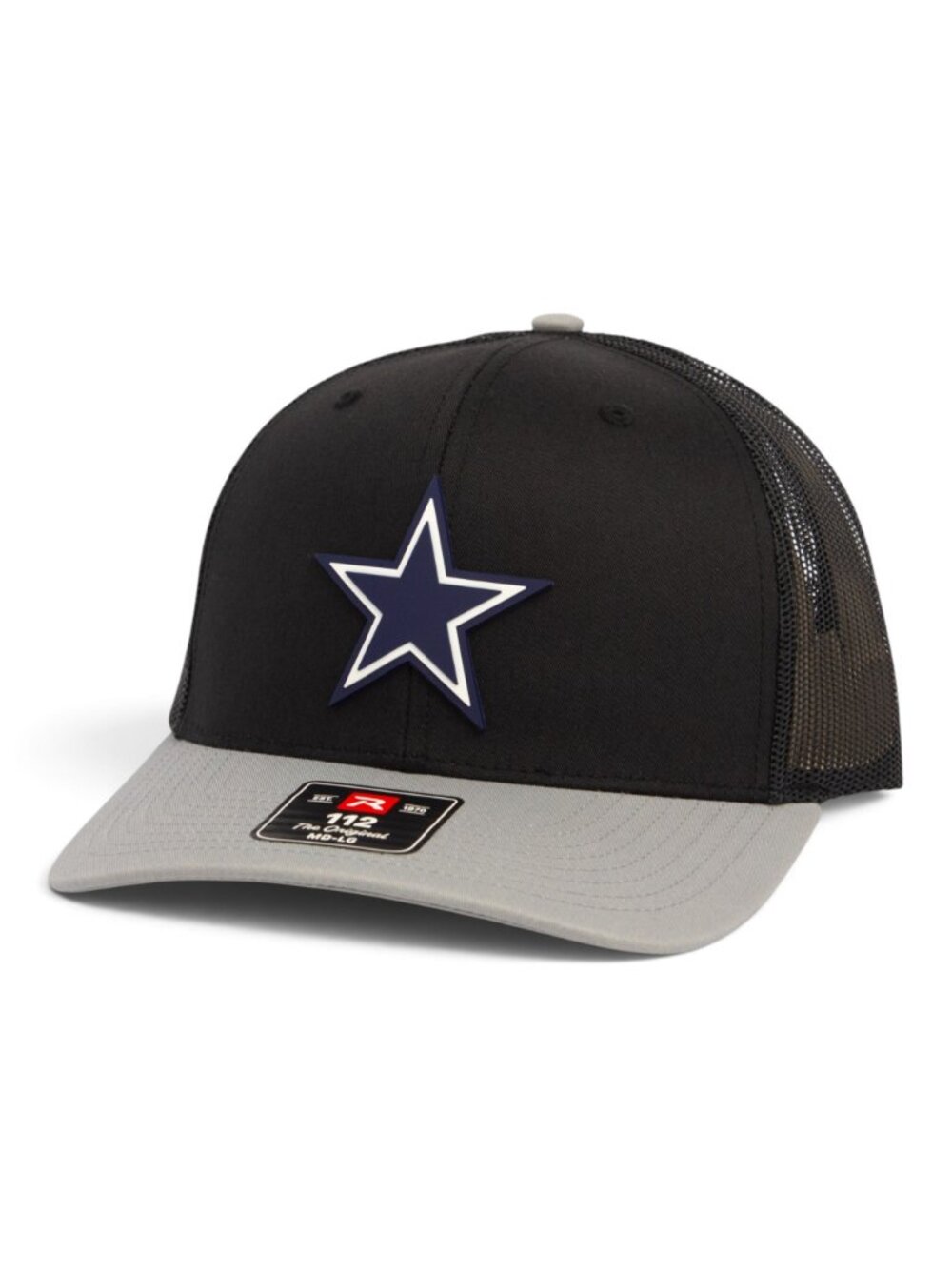 Dallas Cowboys 3D Snapback Trucker Hat- Black/ Black/ Light Grey